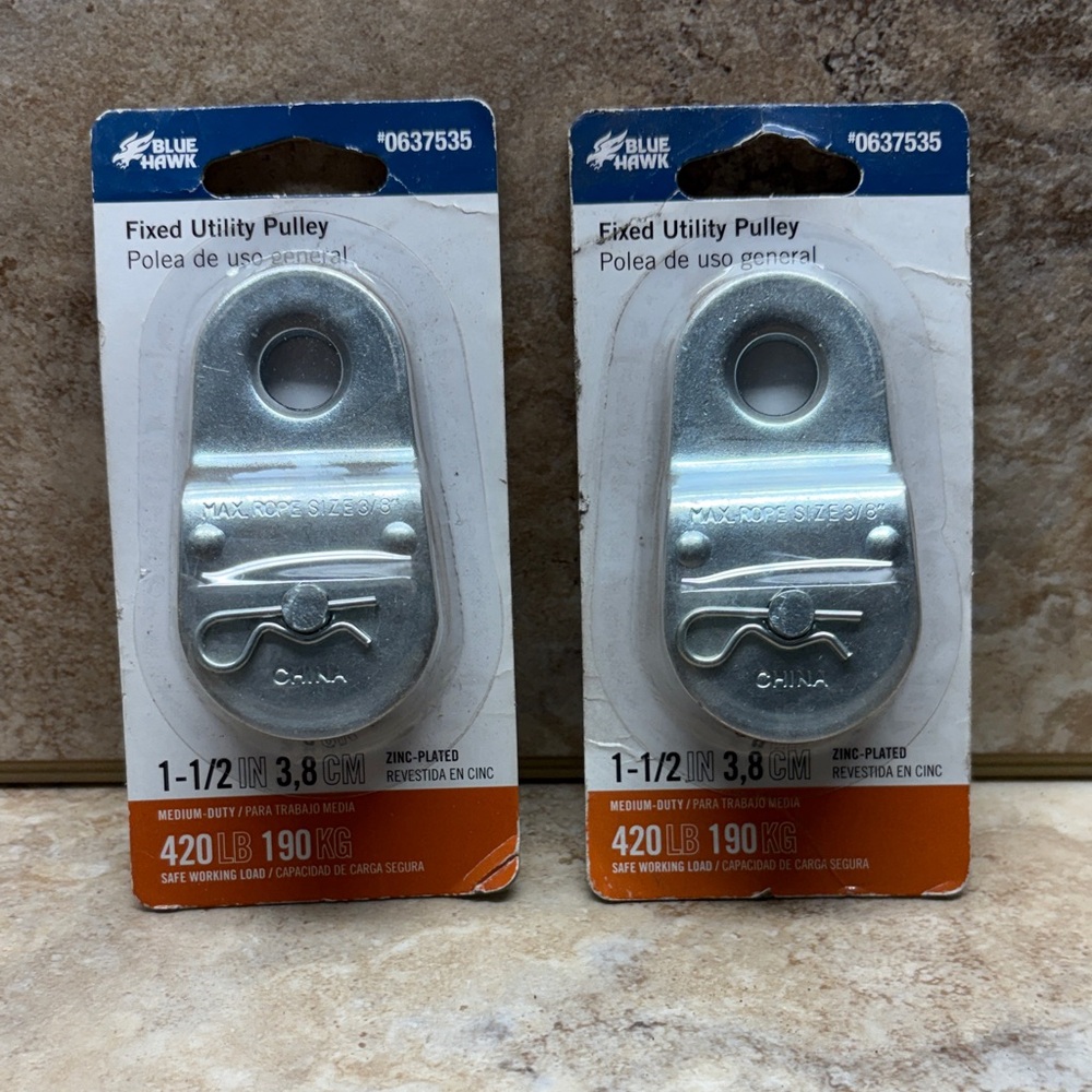 Blue Hawk 1.5-in Zinc-Plated Fixed Utility Pulleys
